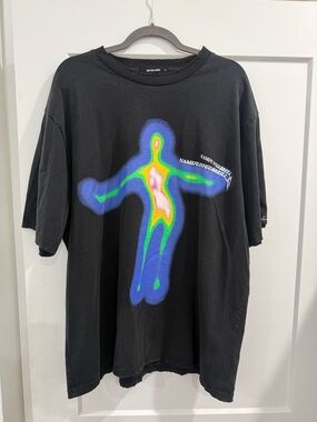 Name Funy Guerrilla Aelfric Eden Mens Black Graphic Short Sleeve T Shirt Sz XL